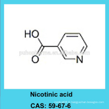 Poudre d&#39;acide nicotinique / CAS 59-67-6 / USP / BP / FCC4 grade / GMP &amp; DMF